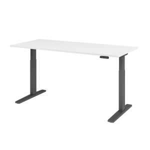 Schreibtisch Maße: 1.800 x 700-1.200 x 800 mm weiß