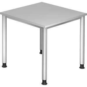 Hammerbacher Schreibtisch 80x80cm grau