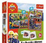 Puzzle 2in1+Memo Feuerwehrmann Sam