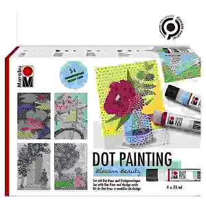 Kreativmarkerset 3D Dot Pen Blossom Beau