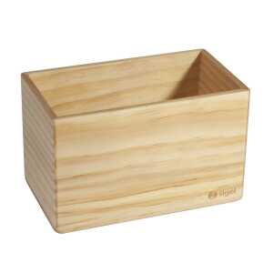 Aufbewahrungsbox - Pinienholz, 13 x 8 x 7,50 cm - integrierte Magnete