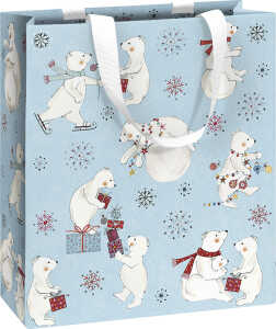 Weihn.Geschenktragetasche Kind Nebi blau 7630050863152