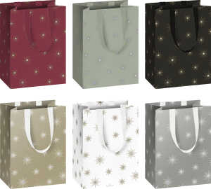 Weihn.Geschenktragetasche Airi sortiert