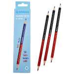 Farbstift-Silbenstift Slim rot/blau