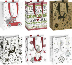 Weihn.Geschenktragetasche Cedric sortiert