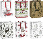 Weihn.Geschenktragetasche Cedric sortiert