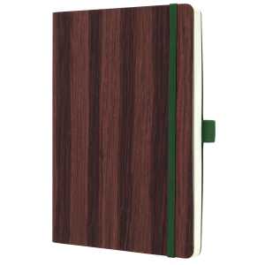 Notizbuch Conceptum Holzmaserung punktkariert A5 Softcover 194 Seiten
