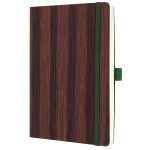 Notizbuch Conceptum Holzmaserung punktkariert A5 Softcover 194 Seiten