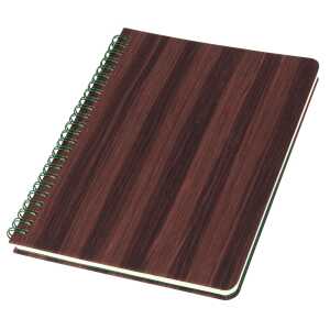 Spiralblock Conceptum Holzmaserung punktkar ca. A5 Hardcover 160 Sei