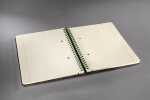 Spiralblock Conceptum Holzmaserung punktkar ca. A5 Hardcover 160 Sei