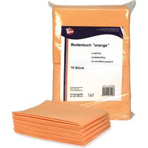Reinigungstuch Boden 10ST orange