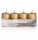 Adventsstumpen-Kerze 4ST gold 4009406639742