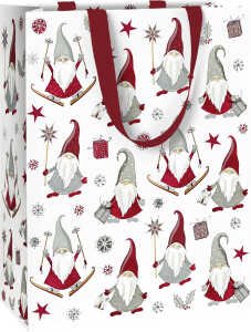 Weihn.Geschenktragetasche Nisse weiß 7630050863077