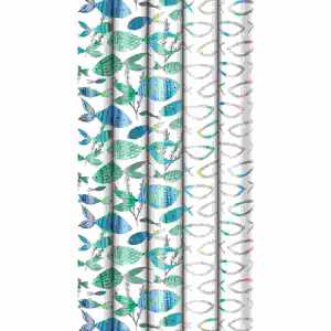 Geschenkpapierrolle 2mx70cm sort.