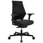 Drehstuhl mit AL Sitness X-Back schwarz