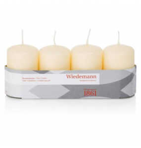 Adventsstumpen-Kerze 4ST bisquit
