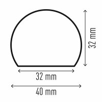 Durable Flächenschutzprofil S32R Selbstklebend, 1m