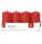 Stumpenkerze 4ST rot 4009406616798
