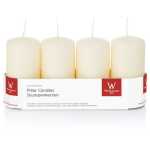 Stumpenkerze 4ST bisquit 4009406616828