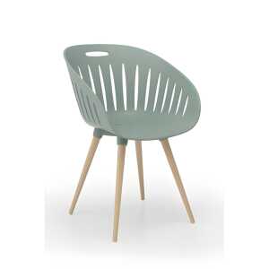 Outdoor-Stuhl olive/Buche 2ST 4014296946856