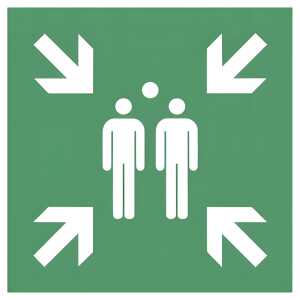 Hinweisschild Sammelstelle Alu ISO7010 4060081026807