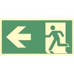 Schild Rettungsweg links sk ISO7010 4060081027729