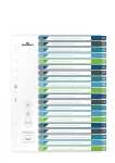 Durable Ordnerregister A4 hoch 20tlg farbige Taben...