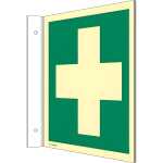Fahnenschild Erste Hilfe ISO7010