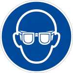 Schild Augenschutz benutzen ISO7010 4060081000289