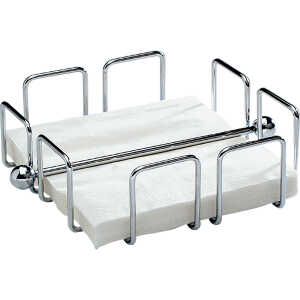 APS Serviettenhalter WIRE 19 x 6,5 x 19 cm (B x H x T) silber