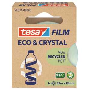 tesa® Klebefilm Eco & Crystal 19 mm x 33 m (B x L) einseitig klebend