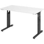 Schreibtisch 120x67 weiß/graphit