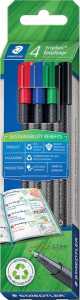 Staedtler Fineliner triplus rPP, 4ST 4007817099971