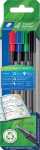 Staedtler Fineliner triplus rPP, 4ST 4007817099971