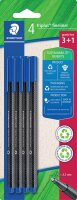 Staedtler Fineliner triplus blau 4St BK