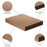 VERSCHIEDENE Aufbewahrungsbox A4/40mm natron-braun