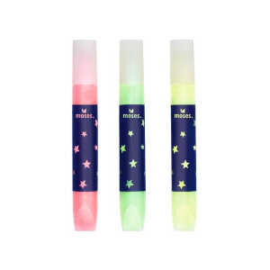 Glitzer-Kleber nachtleuchtend 3ST