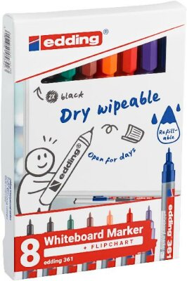 Edding Whiteboard-Marker 361 8er-Set sortiert neu