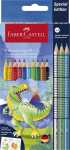 Faber Castell Buntstift Colour Grip 3,3 mm Dino 10+3 Etui
