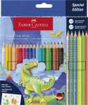 Faber Castell Buntstift Colour Grip 3,3 mm Dino 18+6 Etui