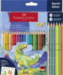 Faber Castell Buntstift Colour Grip 3,3 mm Dino 18+6 Etui