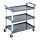 Servier-/Transportwagen 3Böden grau/blau