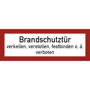 Schild Brandschutztüre Folie 4060081015108