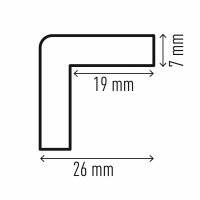 Durable Eckschutzprofil C19 Selbstklebendes, 1m