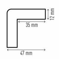 Durable Eckschutzprofil C35 Selbstklebend, 1m