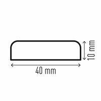 Durable Flächenschutzprofil S10 Selbstklebend, 1m