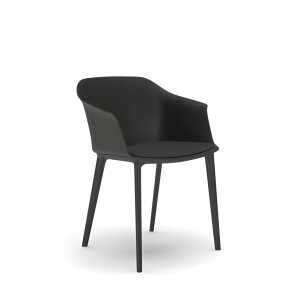 Besucherstuhl mit AL Frame schwarz