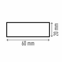 Durable Flächenschutzprofil S20 Selbstklebend, 1m