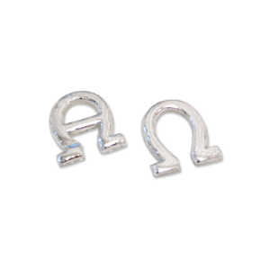 Verzierornament Alpha-Omega silber