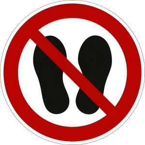 Schild Betreten der Fläche verboten 4060081019823